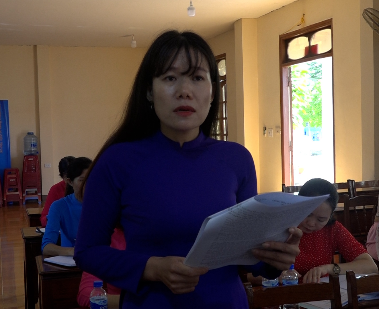 Hội LHPN xã Ia Jlơi phát biểu tại hội nghị